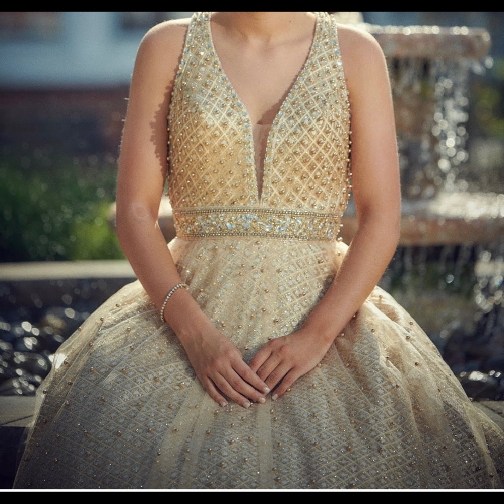 Gold Prom Gown